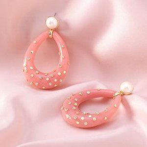 Stella & Dot Bisou Teardrop Earrings - Blush
